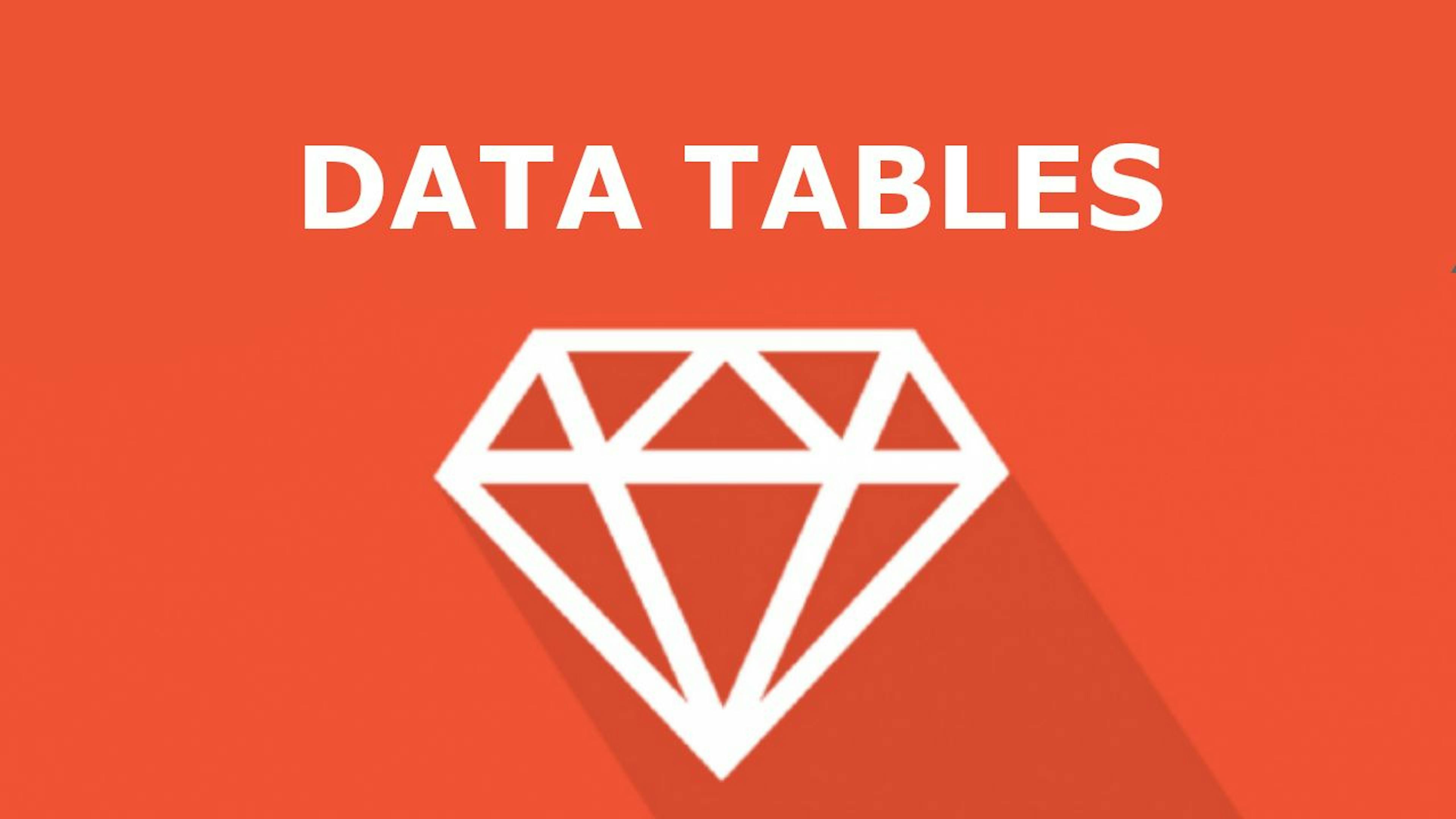 An Intro to Data Tables On Rails