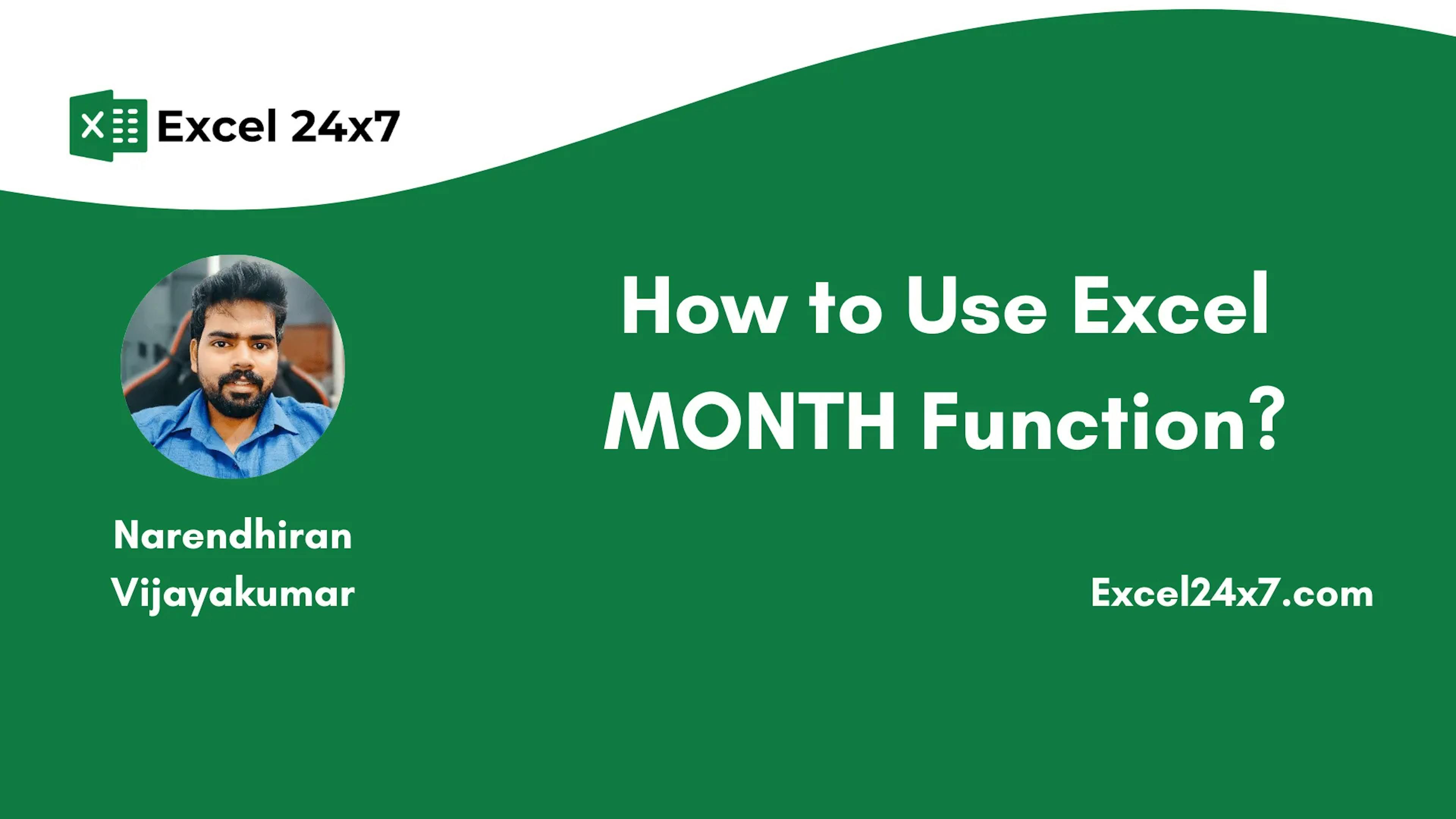 Quickly Extract Month Values in Excel with the MONTH Function