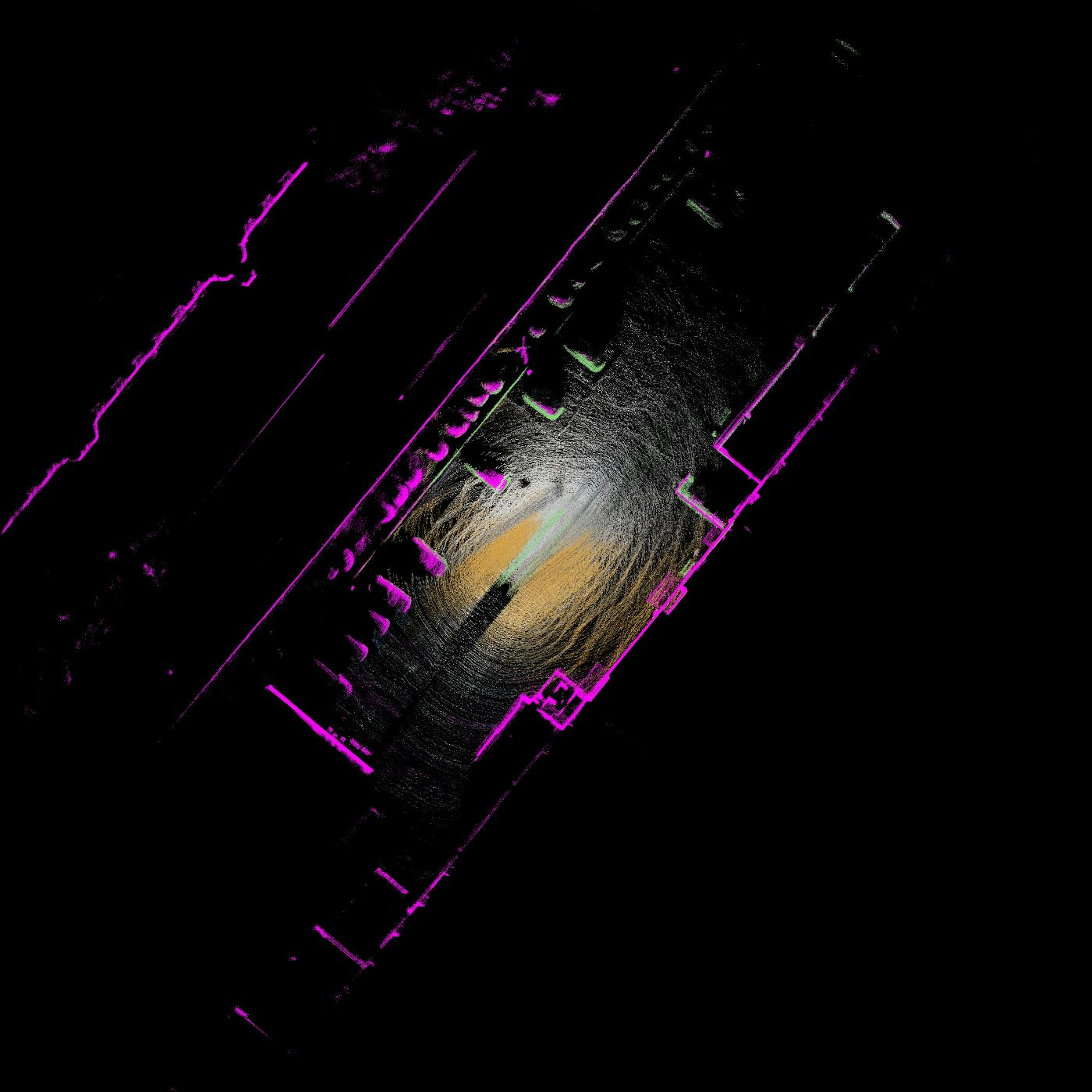 Figure 9. A BEV image of the scene with objects filtered by height