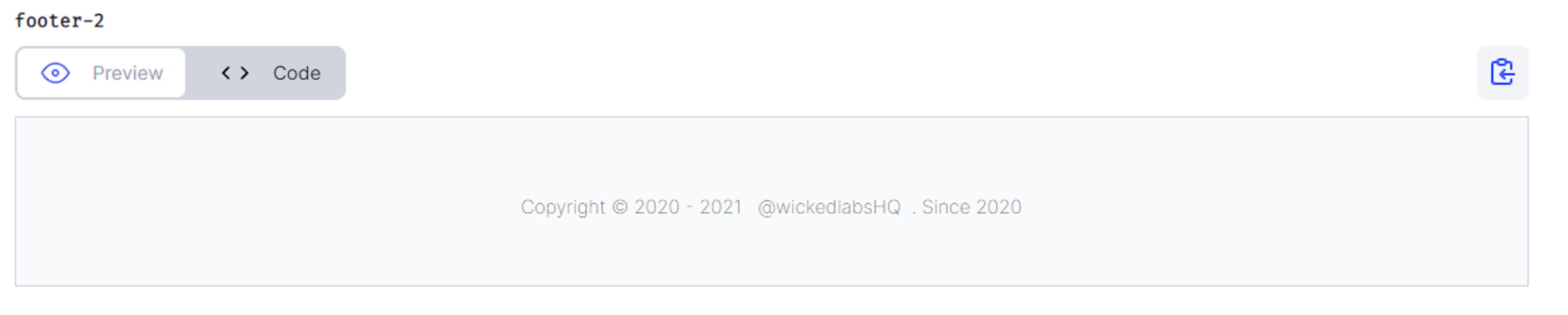 Wicked Blocks Footer