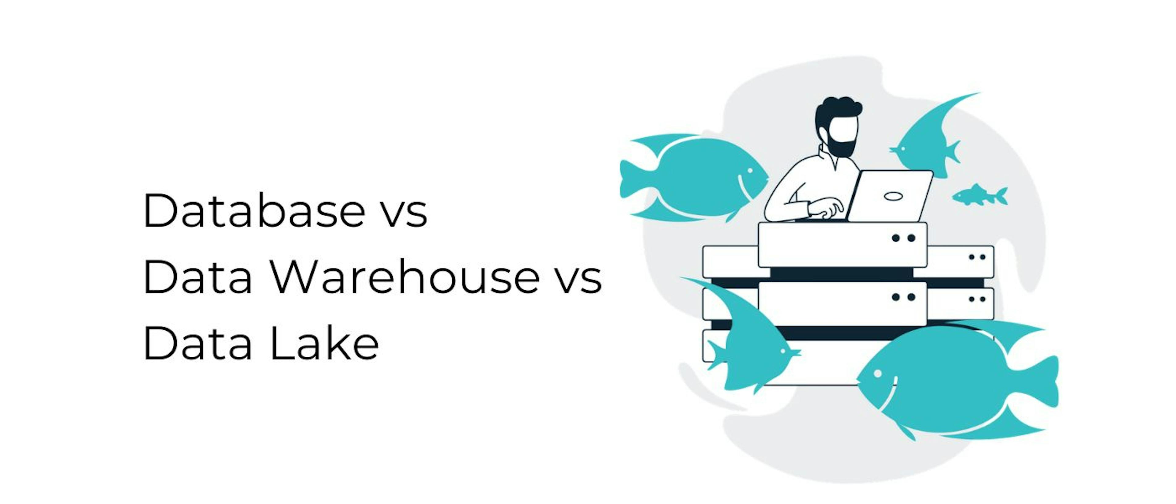 featured image - Database Vs Data Warehouse Vs Data Lake: A Simple Explanation