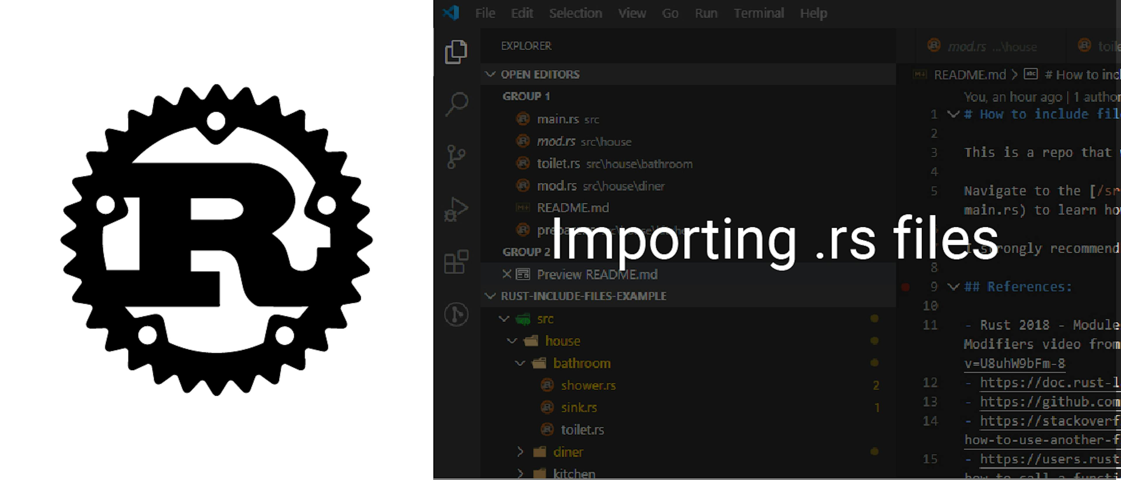 Including Files and Deeply Directories in Rust